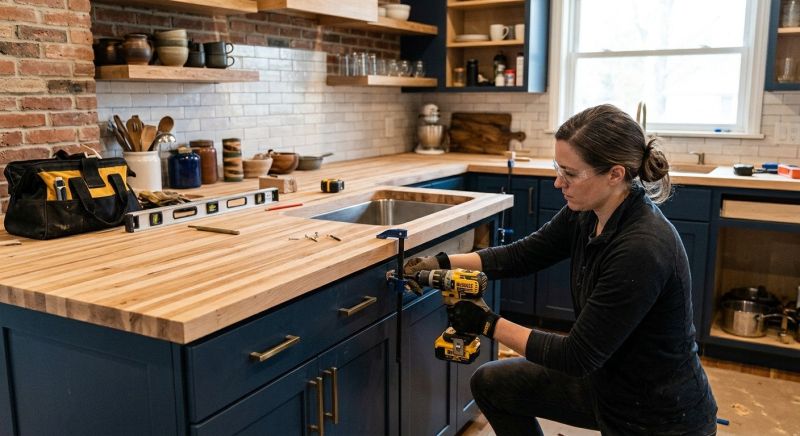 Butcher Block Installation in Napa, CA