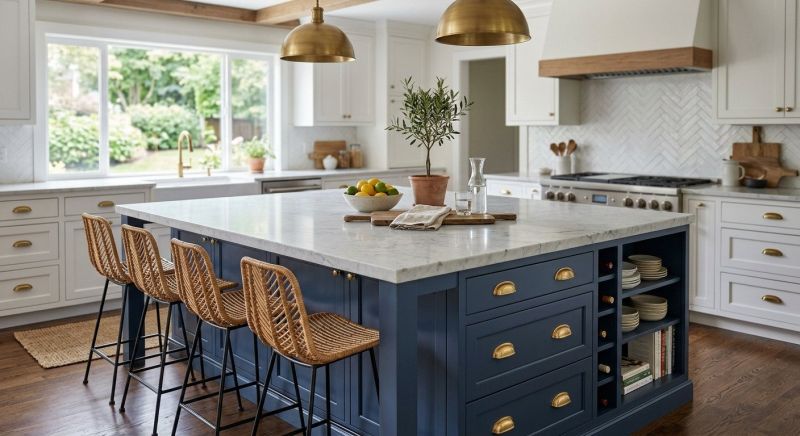 Kitchen Island Installation in Bloomington, IN