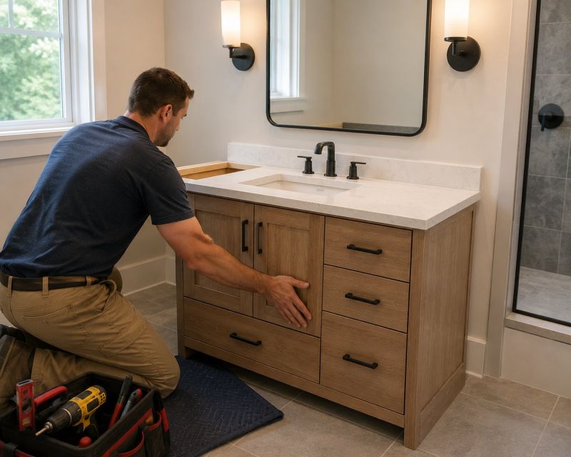 Vanity Installation in Bloomington, IN