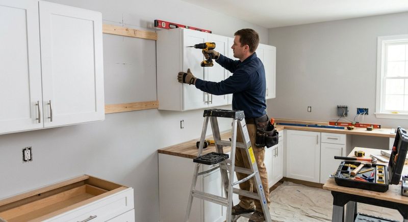 Wood Cabinet Installation in Bloomington, IN