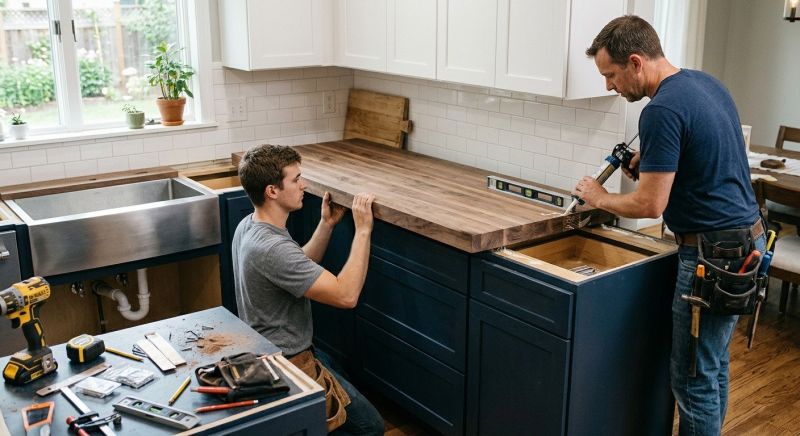Butcher Block Installation in Napa, CA