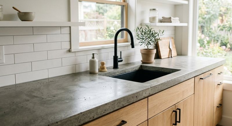 Cement Counter Installation in Napa, CA