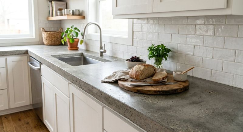Cement Countertop Pouring in Marin County, CA