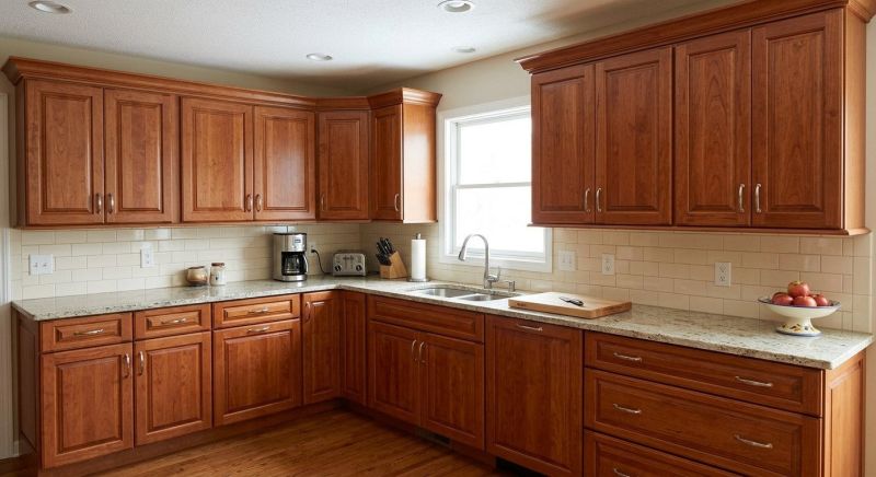 Cherry Cabinet Refacing in Indianapolis, IN