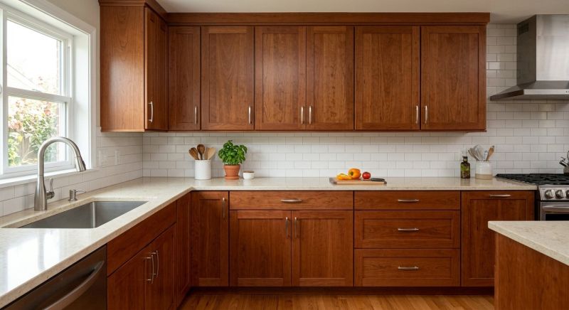 Cherry Cabinet Refacing in Cincinnati, OH