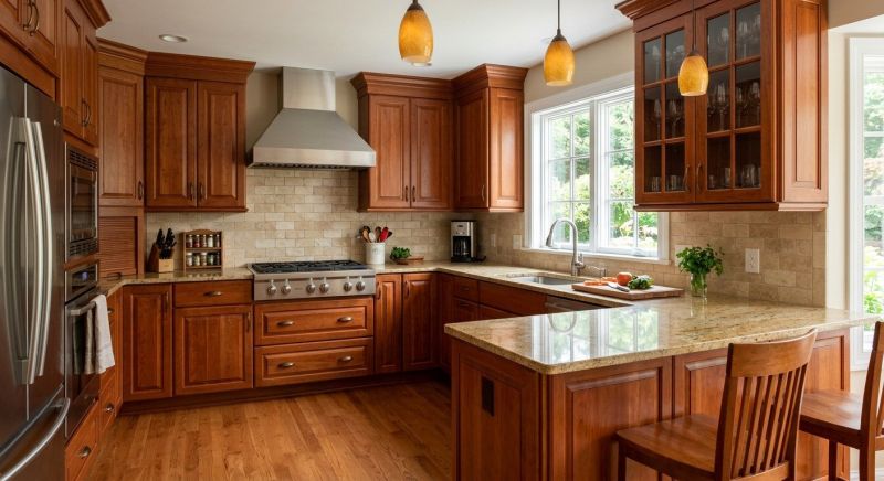 Cherry Cabinet Remodeling in Indianapolis, IN
