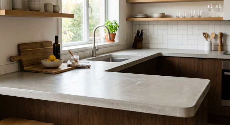 Concrete Counter Installation in Napa, CA