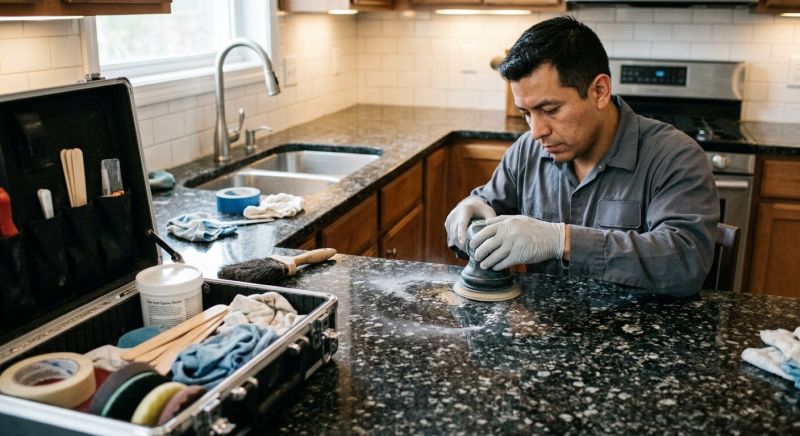 Cracked Granite Repair in Roseville, CA
