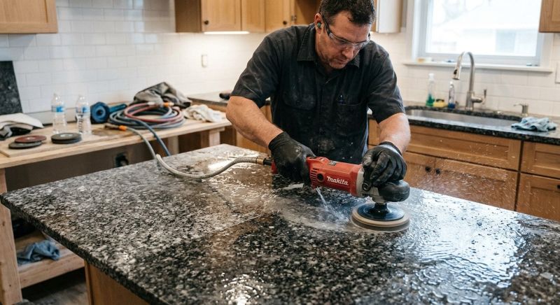 Granite Countertop Polishing in Roseville, CA