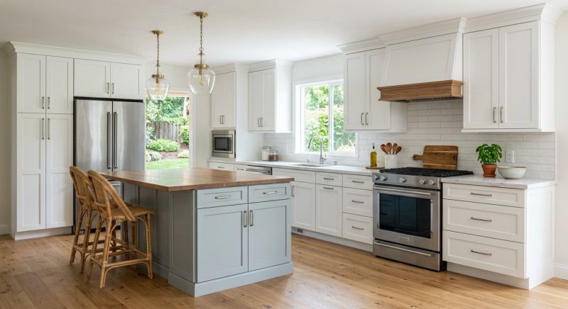 Kitchen Island Installation in Bloomington, IN