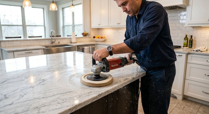 Marble Countertop Polishing in Roseville, CA