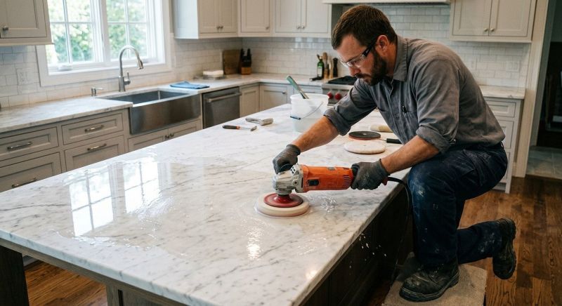 Marble Countertop Polishing in Sacramento, CA