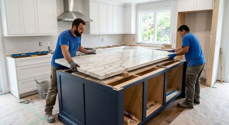 Marble Slab Installation in Santa Rosa, CA