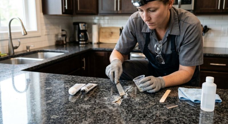 Poured Countertop Installation in Napa, CA