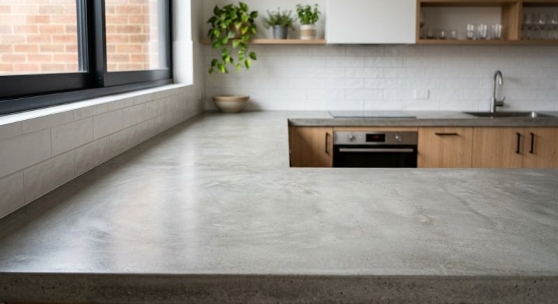 Poured Countertop Installation in Napa, CA