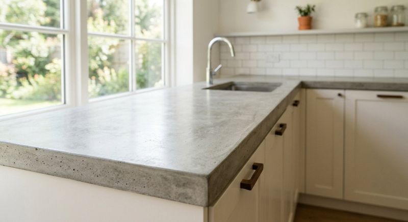 Poured Countertop Installation in Santa Rosa, CA