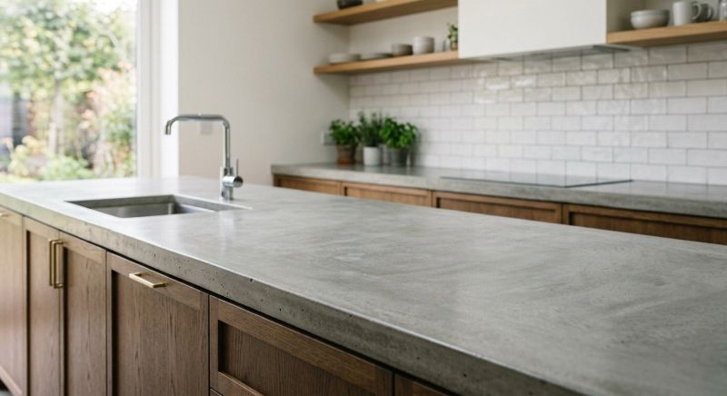Poured Countertop Installation in Sonoma County, CA