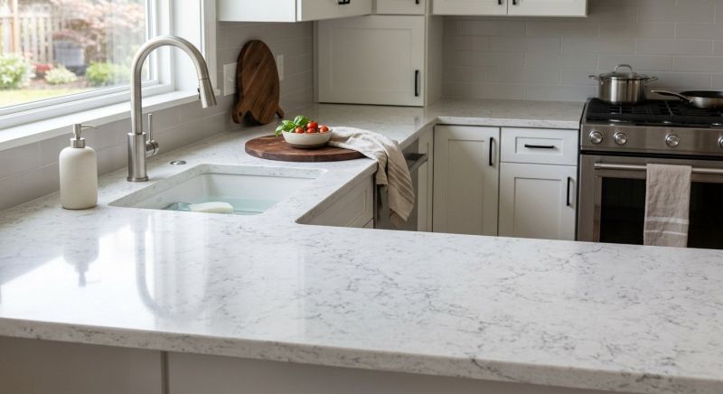 Quartz Slab Installation in Sonoma County, CA