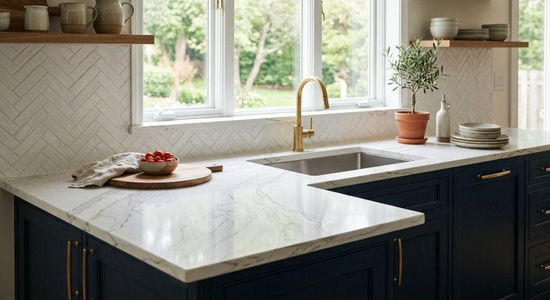 Quartz Slab Installation in Sacramento, CA