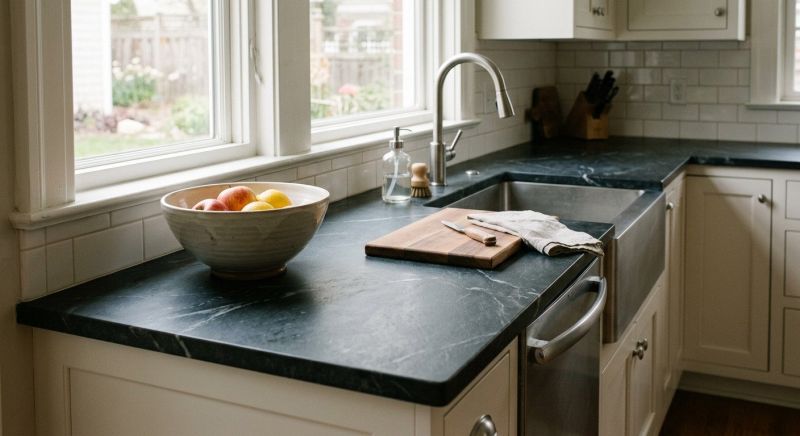 Soapstone Counter Installation in Sonoma County, CA