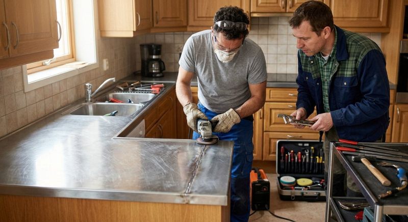 Stainless Counter Replacement in Sonoma County, CA